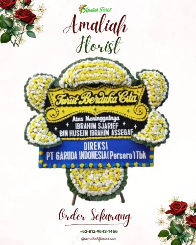 Papan Bunga Duka di Kalisada